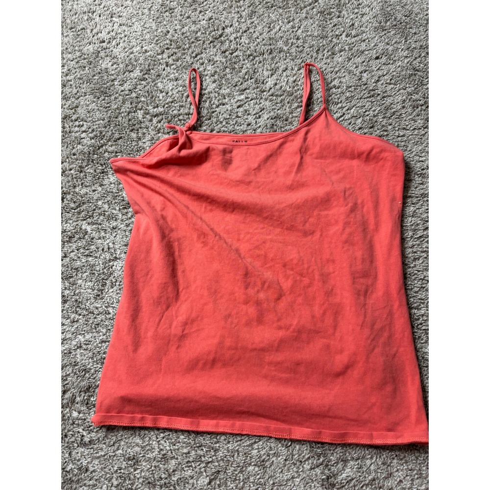 Falls Creek Womens XL Coral Pink Camisole Adjustable Spaghetti Strap Tank Top